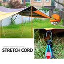 3pcs Camping Tent Elastic Rope Buckle High Elasticity Fixed Bundle Straps Hook