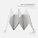 Outdoor Picnic Cooking Windproof Wind Shields Screen Foldable Stove Windshield