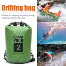 2L Waterproof Dry Bag Swimming Outdoor Drift Kayaking Storage Pack (Green) Newly