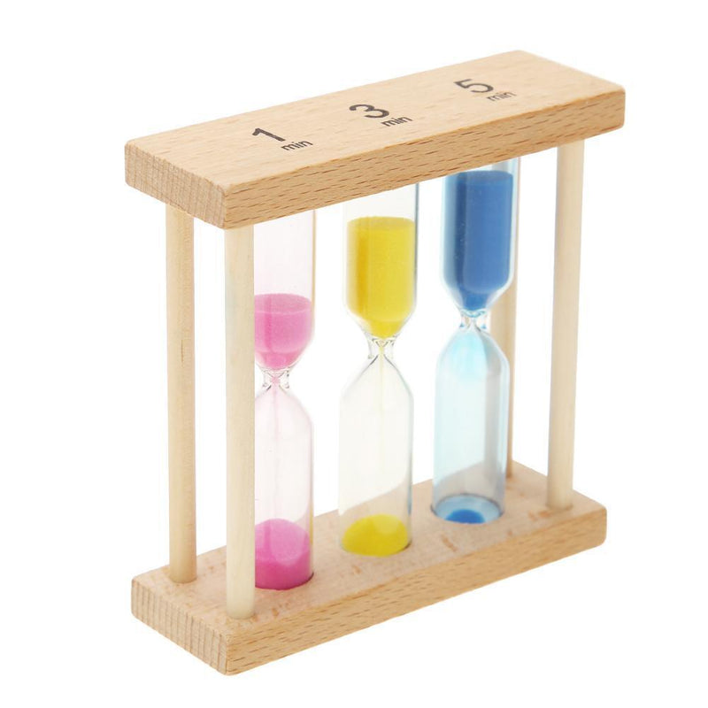 Hourglass made of wood, 1/3/5 minutes, gift, decoration for home
