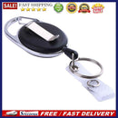 Outdoor Survival EDC Nylon Rope Recoil Ring Retractable Key Chain with Clip