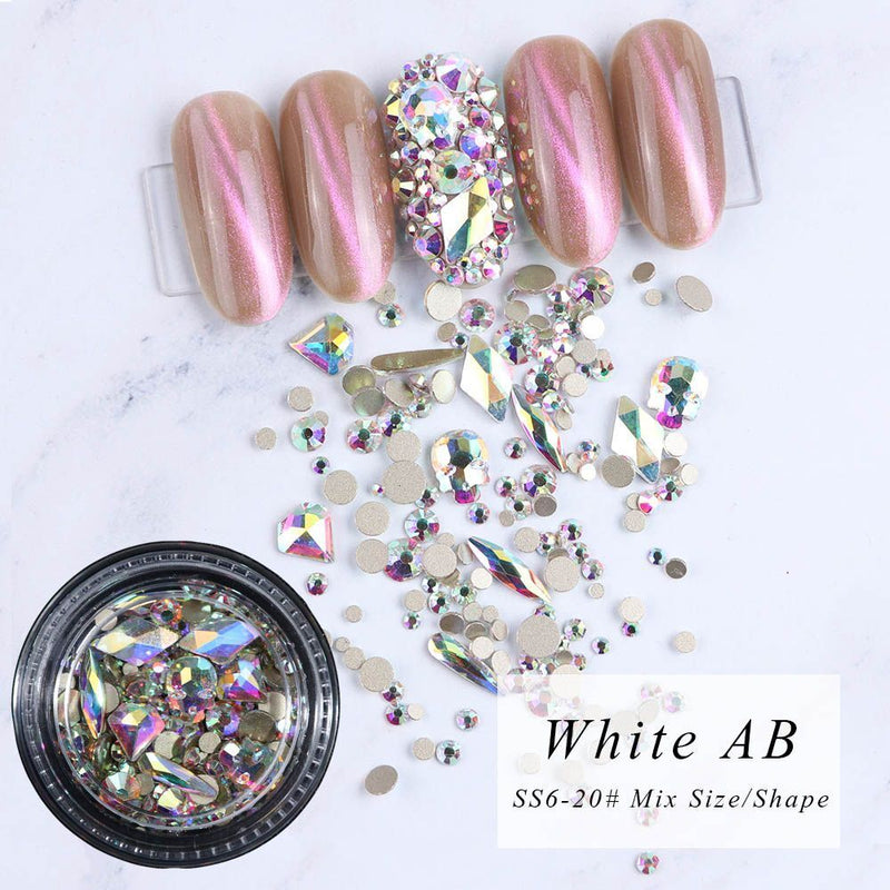 Diamond Flatback Rhinestone Nail Art Rhinestones Bottom Crystal Glitter Glass
