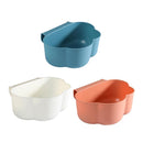 Hanging Storage Basket Organizer Trash Can Shelf Home Kitchen Tool (Blue)