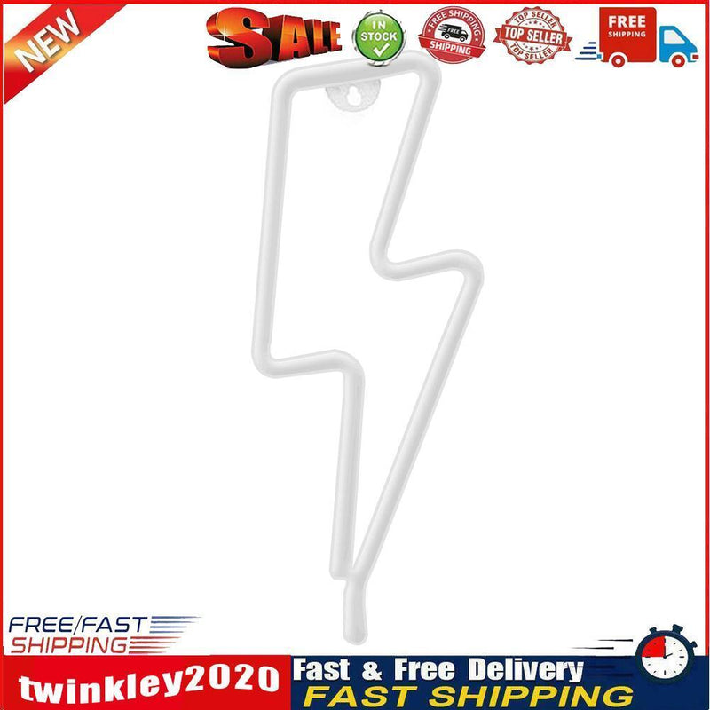 Creative Neon Sign Light Kids Room Night Lamp Mural Decor (Blue Flashing) Newly