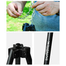 Verstellbarer Grill Camping Stativ Kochen Lagerfeuer BBQ Rucksack Kochgeschirr