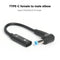 PD USB C Female to Right Angle DC Connector Adapter for Laptop (5.5x1.7mm)