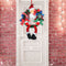 Merry Christmas Santa Claus Front Door Wreath Wall Hanging Pendant Garland