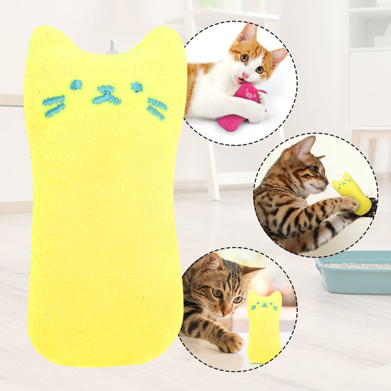 Cat Catnip Toys - Pet Supplies Kitten Plush Chew Toys for Cats (Yellow)