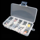 10 Slot Plastic Jewelry Rings Display Holder Organizer Memory Beads Box FA