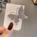 Butterfly Rhinestone Hair Clip Women Girl Korean Barrettes Hairpins Hairgrips
