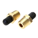 2pcs 1/4in Brass Tire Tyre Air Compressor Tank Fill Valves for Dunlop Valve