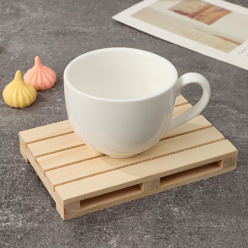 Desktop Ornament Insulation Mat Wooden Cushion Wood Coasters Beverage Cup Pad