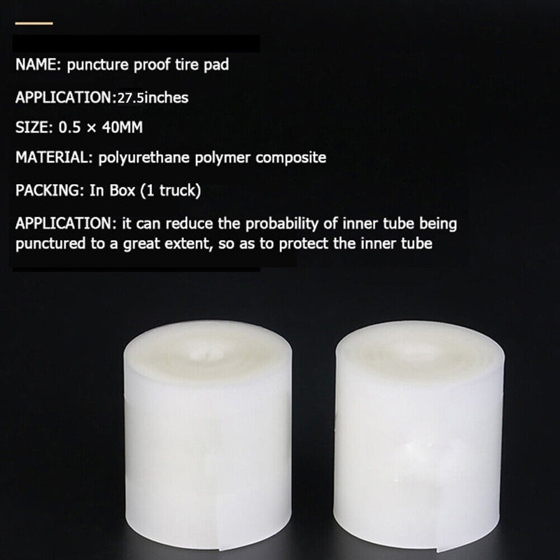 2 Roll/Set Bicycle Tire Liner Anti Puncture Pad Protector Tape (27.5 inch) Newly