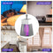 Electric Bug Insect Trap LED Lamp Mute Mosquito Killer (Rechargeable Grey) Newly