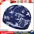 Swimming Caps Women Men Waterproof Ear Protection Swim Hat (Lake Blue) Newly