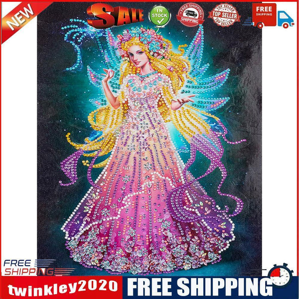 Diamond Painting DIY Lady Wings Fairy Partial Special Drill Rhinestone Kit