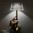 Dormitory Eye Protection Dimmable for Bedside Table Lamp LED Crystal Hat Shape
