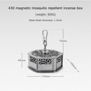 Incense Holder Hollow Mosquito Coil Storage Container Box for Outdoor Campi