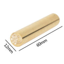 Cylindrical Brass Envelope Sealing Stamp for Document Customs Wedding Invitation