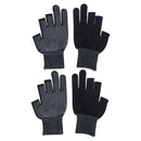 Open/Half Fingers Driving Mittens Sun Protection Anti-Slip Fishing Gloves