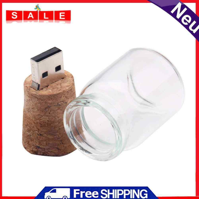 Novelty Wishing Bottle USB 2.0 Mini Flash Drive Memory Storage U Stick Pendrive