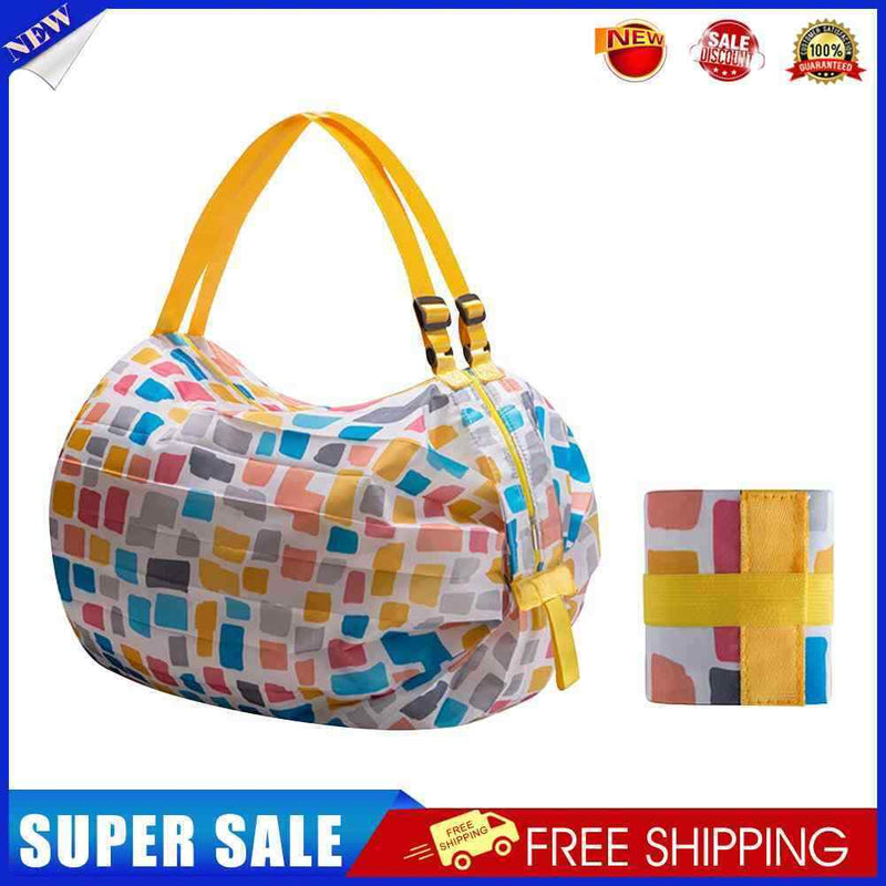 Waterproof Folding Eco-Friendly Shopping Travel Portable Grocery Bag (D)