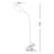 White for Bedside Table Lamp Headboard Clip On LED Table Light Ring Shape