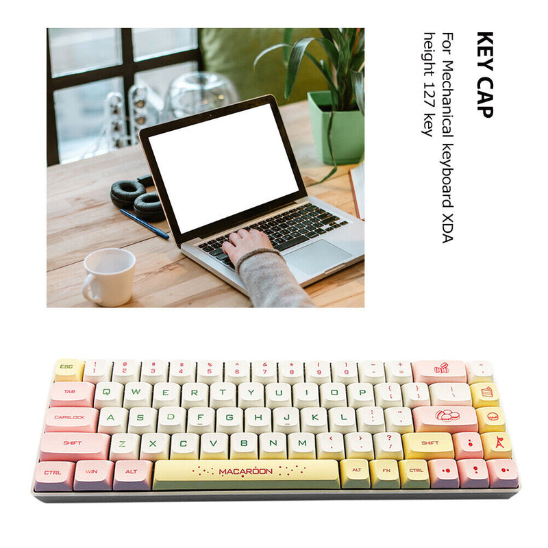 127pcs XDA Height Keycap Mechanical Keyboard Accessories Parts for MX Switches