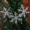 3pcs Christmas White Snowflake Windows Party Xmas Trees Hanging Decor (11cm