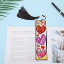 Leather DIY Special Shaped Diamond Painting Love Heart Tassel Bookmark Newly