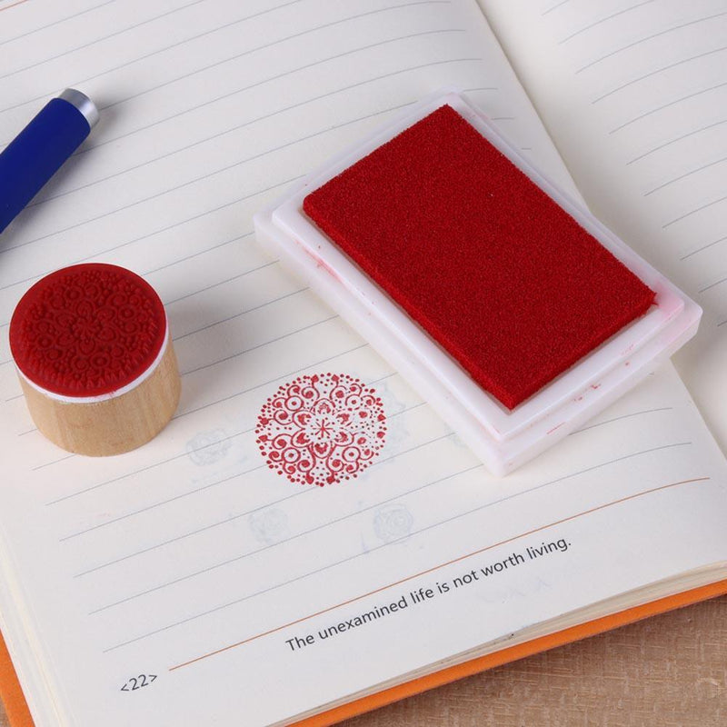 Inkpad DIY Home Stamp Ink Pad Scrapbooking Printing Stationery(Red) Newly