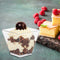 50pcs Food Cups Kitchen Decor Cake Cup with Spoon Set for Jelly Mousse Ice
