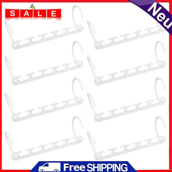 8PCS/Set Hangers Rack Cabinets Wardrobe Clothing Hook Space Saver