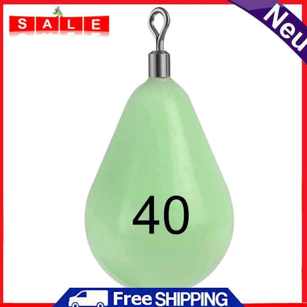 Luminous Fishing Lead Pendant Durable Bob Sinker Weights Plumb Hook Connector