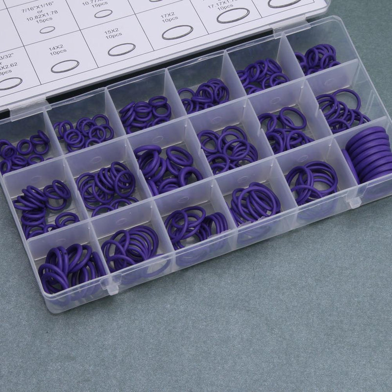 270Pcs/Box 18 Sizes Kit Air Conditioning Car Car Vehicle HNBR O-Rings Repair A