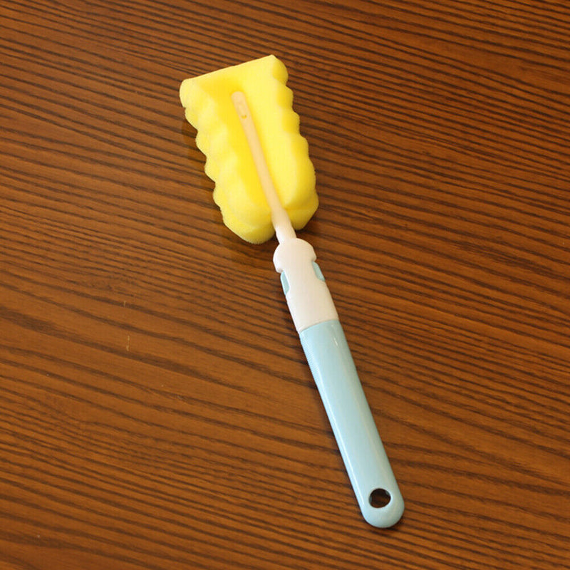 30CM Lengthened Detachable Baby Clean Sponge Special Bottle Brush (Blue)