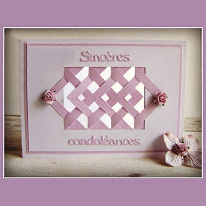 French Letter Cutting Dies for DIY Scrapbooking Embossing Die Cuts (H2063) Newly