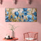 Blue Flower Oil Paint By Numbers Kits DIY Handpainted on Canvas Wall Art Pi
