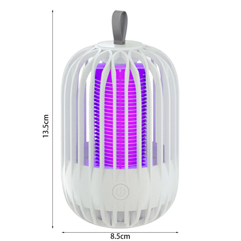 Pest Control Lights LED Bug Trap Mute Luring Mosquito Killer Lamp (White) Newly