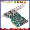 ASM1142 Chipset PCI-E USB Expansion Riser Card PCI Express X4 to USB 3.1 Adapter