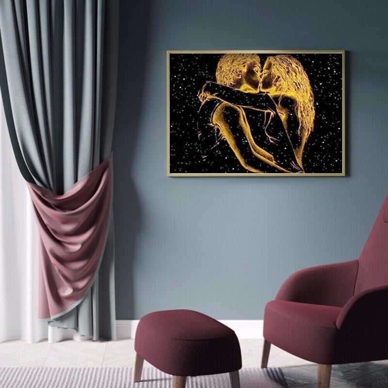 5D DIY Diamond Painting Full Round Drill Couples Picture of Rhinestone