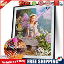 DIY Diamond Painting Cross Stitch Angle Girl In Flowers Diamond Embroidery