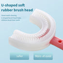 Kids U-Shaped Toothbrush Food Grade Soft Silicone Brush Head Massage Toothbrush