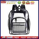 PVC Rucksack Storage Bag Men Women College Student Solid Clear Shoulder Backpack