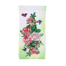 DIY Diamond Painting Glasses Storage Bags Waterproof (YD011) (Flower Butterfly)