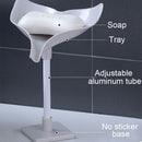 Fish Tail Adjustable Punch-free Soap Box Drain Rack Soap Holder Sponge Holder
