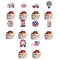 Mix 10 Food & Cupcake Picks Queen Jubilee London Union Decorations Party M8I5
