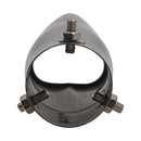 Car Exhaust Tip Bolt-on Heart Edge Stainless Steel Tailpipe Tip 2.5 inch In