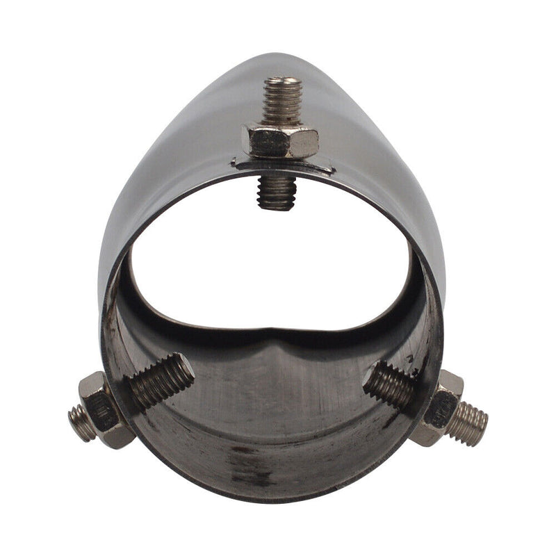 Car Exhaust Tip Bolt-on Heart Edge Stainless Steel Tailpipe Tip 2.5 inch In