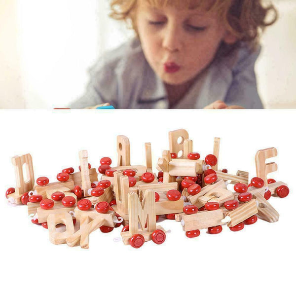 Kids Alphabet Train Preschool Educational English Letters Learning E8C3 T8I2
